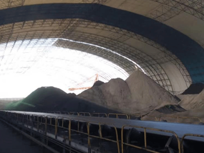 瑞安煤棚料仓网架