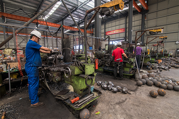 瑞安网架配件车间